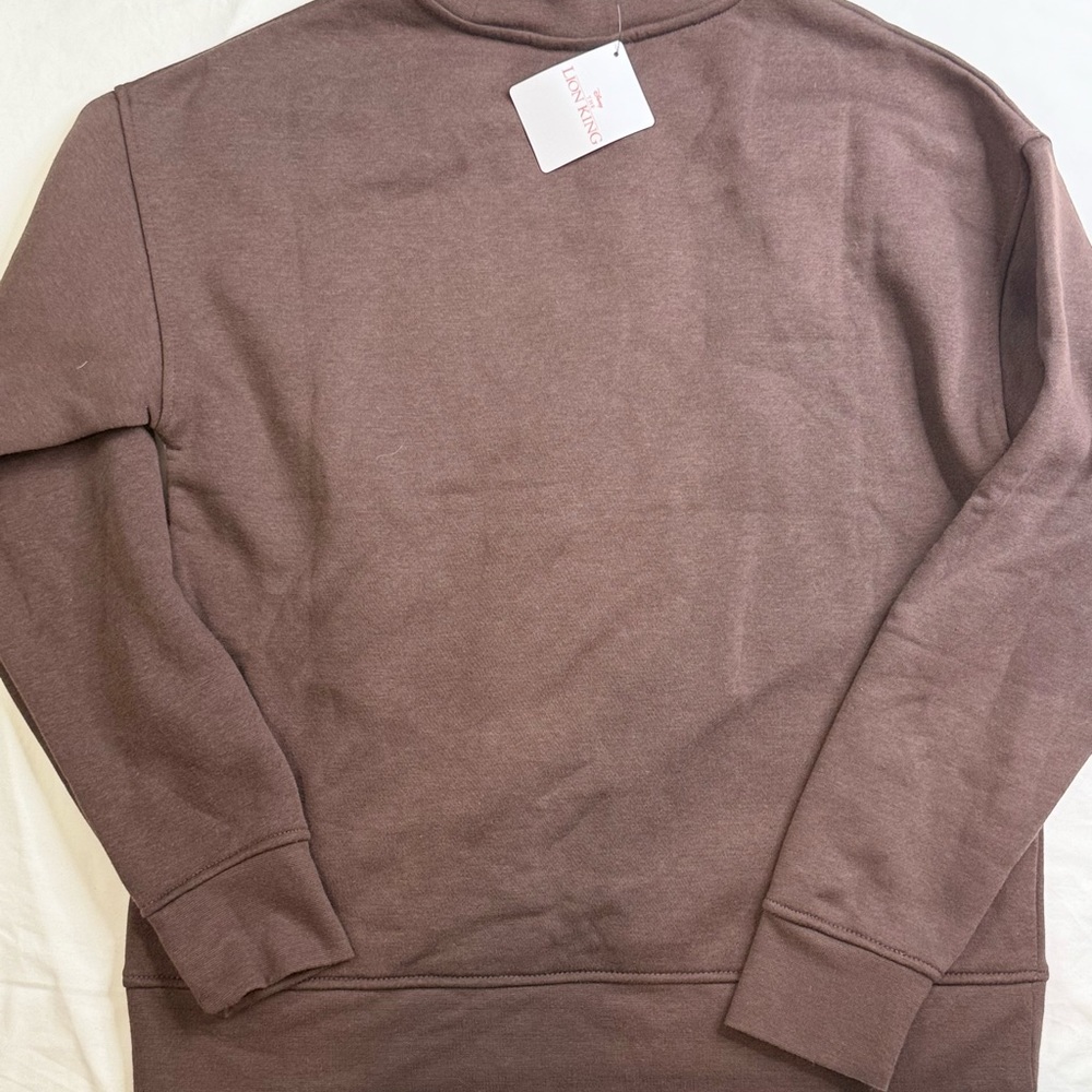 NWT Disney The Lion King Sweatshirt Simba Size Xs Brown Color A020725 - Picture 3 of 6